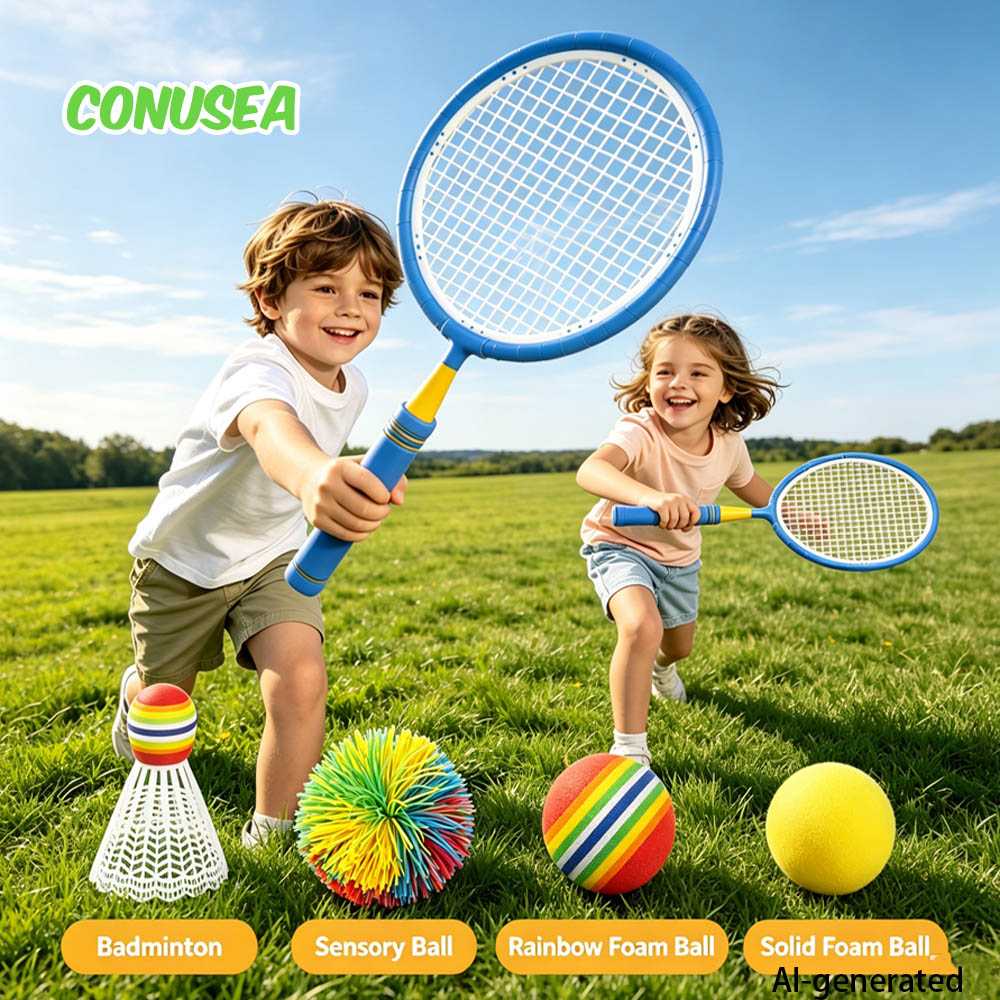 Badminton Game Pc - Set Raket Tenis Bulu Tangkis Anak-anak