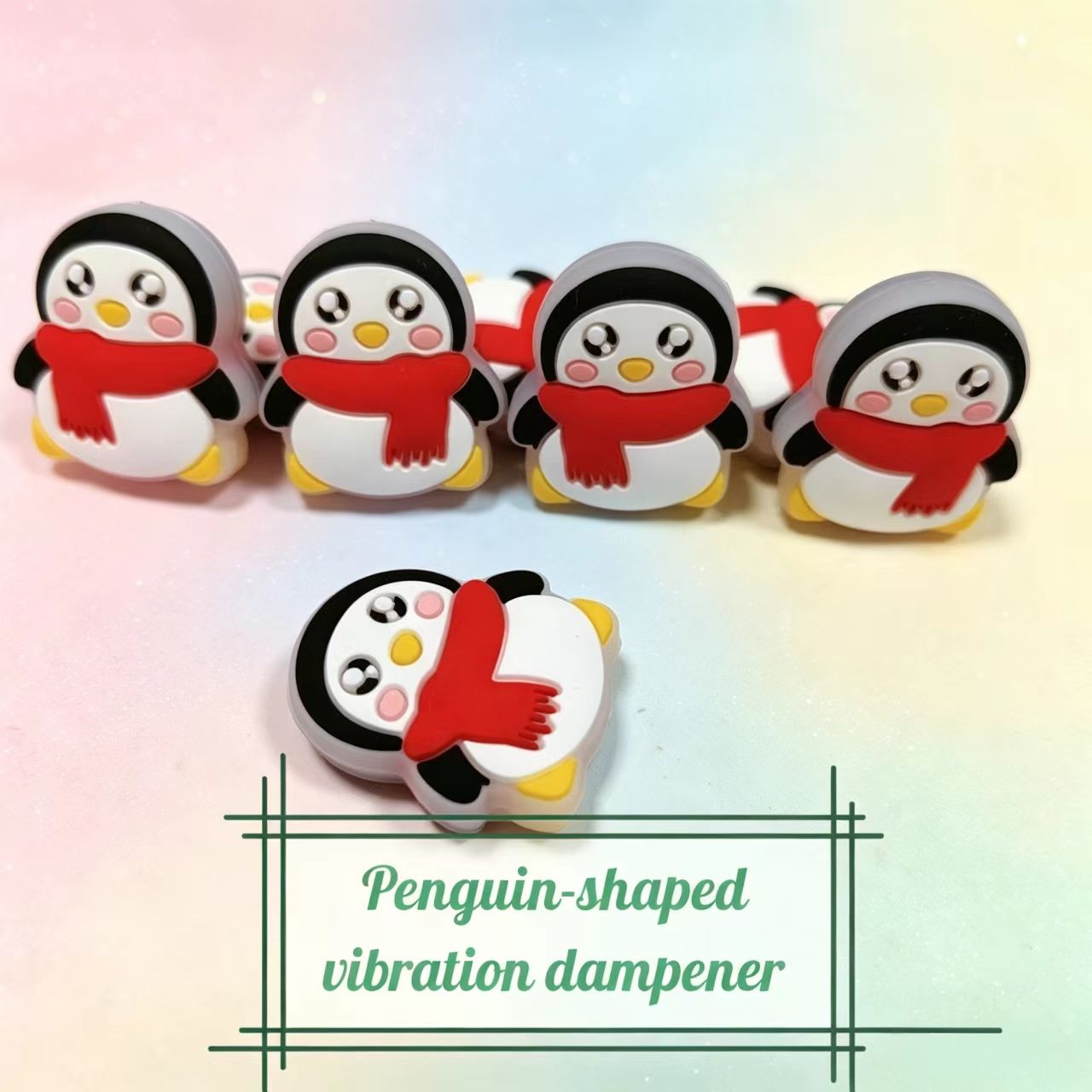 Racket Vibration Dampener - Peredam Getaran Silikon Berbentuk Penguin Baru