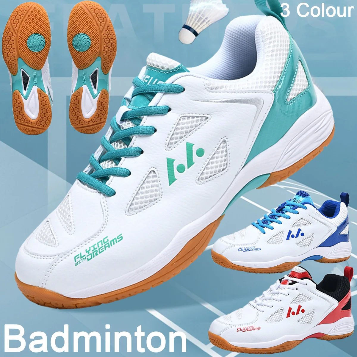 Badminton Footwork - Sepatu olahraga bulu tangkis pria wanita,