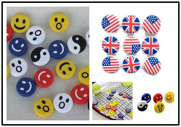 Racket Vibration Dampener - Smile National Flag Raket Tenis Peredam