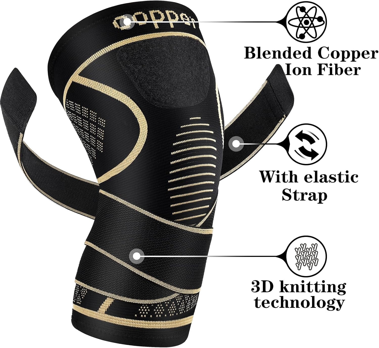 Penyangga Lutut Tembaga dengan - Knee Brace Badminton ulasan dan harga