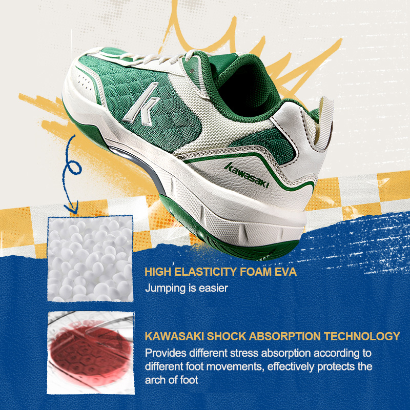 Kawasaki Retro Elastisitas Tin - Badminton Footwork ulasan dan harga