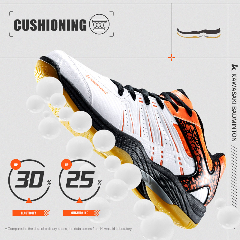 Sepatu Bulu Tangkis Kawasaki S - Badminton Footwork ulasan dan harga