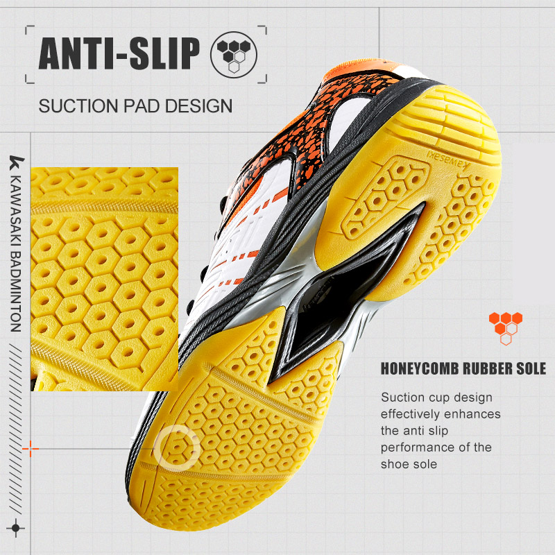Sepatu Bulu Tangkis Kawasaki S - Badminton Footwork ulasan dan harga