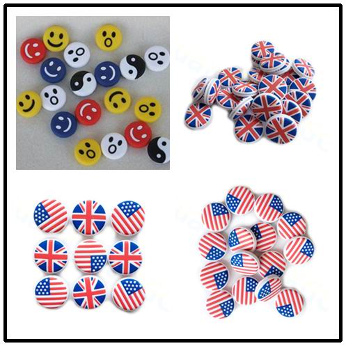 Smile National Flag Raket Teni - Racket Vibration Dampener ulasan dan harga