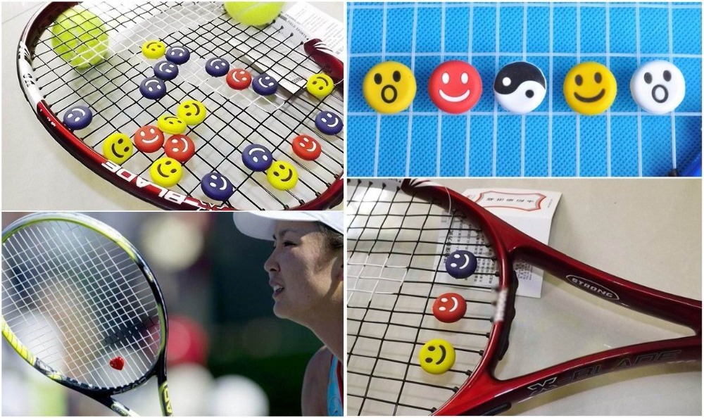 Smile National Flag Raket Teni - Racket Vibration Dampener ulasan dan harga